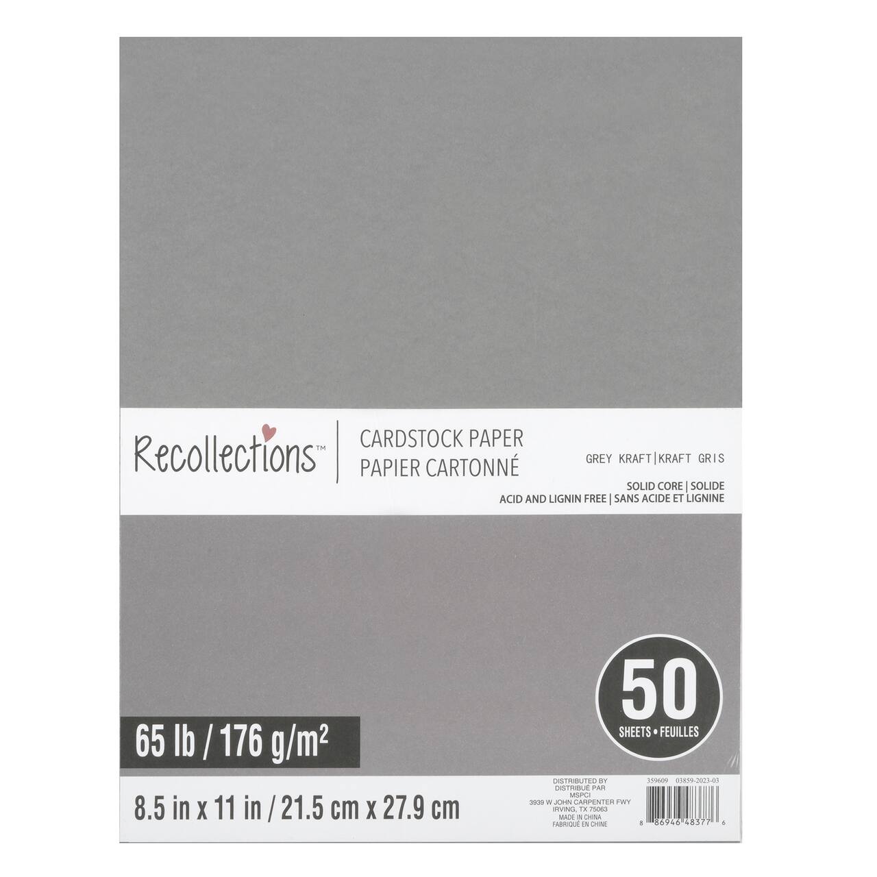 12 Packs: 50 ct. (600 total) 8.5" x 11" Cardstock Paper by Recollections™